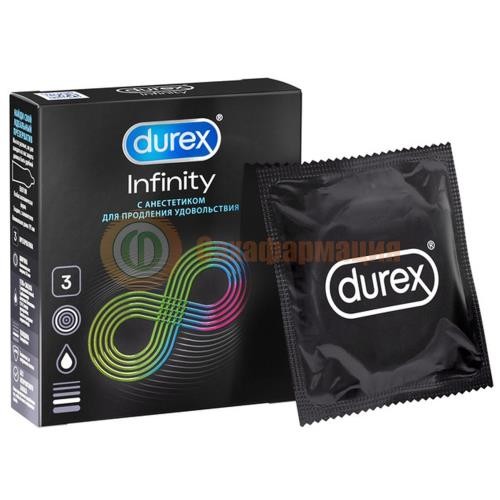 Дюрекс презервативы №3 инфинити с анестетиком