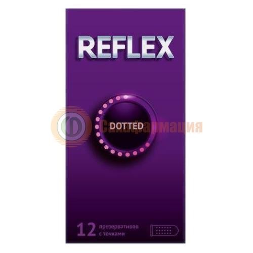 Рефлекс презервативы №12 с точками (dotted)