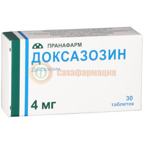 Доксазозин таблетки 4мг №30 Доксазозин таблетки 4мг №30
