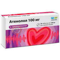 Атенолол реневал таблетки 100мг №30