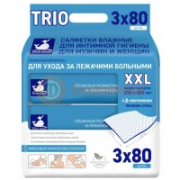 Вайт вэйл салфетки для интимной гигиены №80х3 д/лежач больн д/мужч и женщ с экстрактом каланхоэ