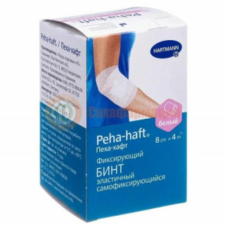 Пеха-хафт бинт когезивный самофикс 8смх4м белый
