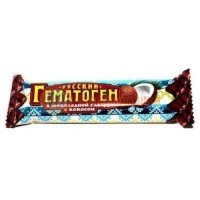 Гематоген русский плитка 40г в шоколад. глаз. кокос бад