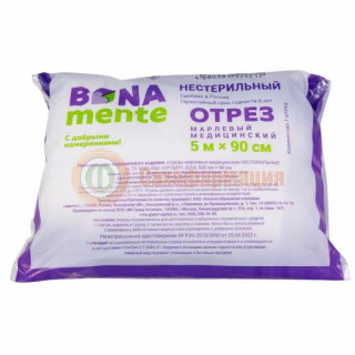 Бона менте марлевый отрез 5мх90см