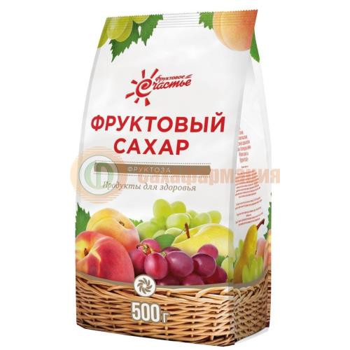 Фруктовое счастье порошок 500г фруктоза (фруктовый сахар) п/э