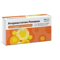 Аторвастатин реневал таблетки покрытые пленочной оболочкой 10мг №30