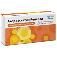 Аторвастатин реневал таблетки покрытые пленочной оболочкой 10мг №30