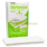Бона менте пеленки впитывающие 60x90 №10 нормал