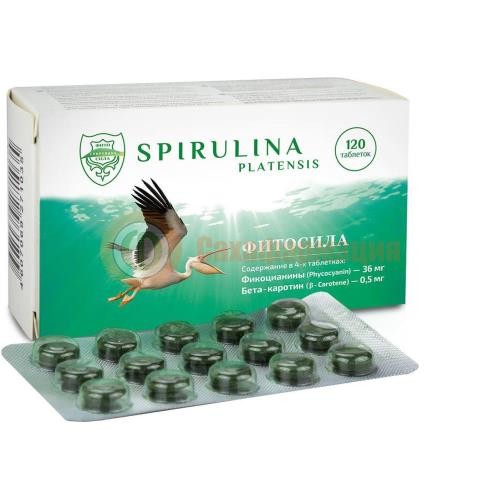 Спирулина-фитосила таблетки 350мг №120