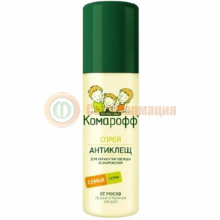 Комарофф спрей 125мл антиклещ