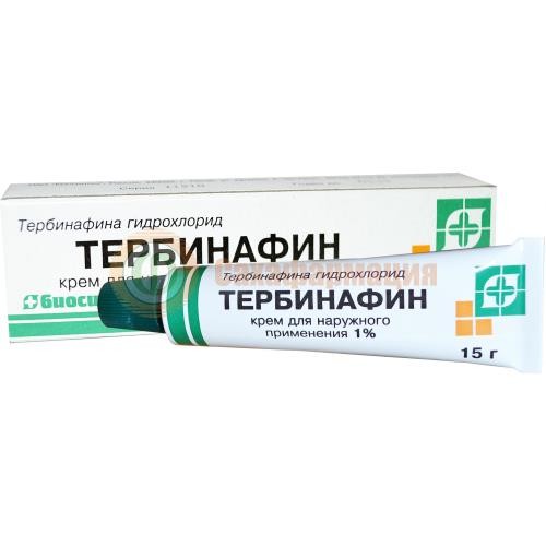 Тербинафин крем для наружного применения 1% 15г